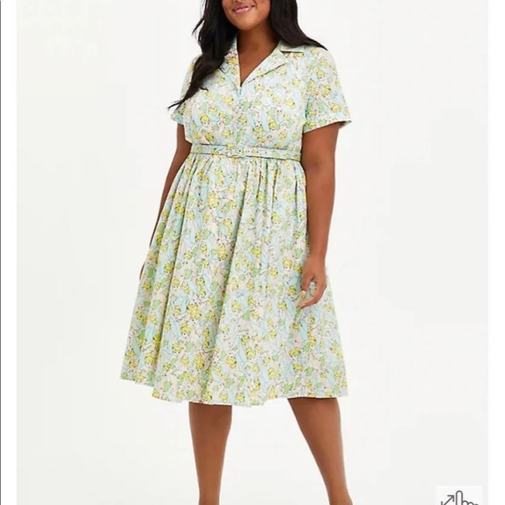 TORRID DISNEY PETER PAN TINKERBELL SWING DRESS